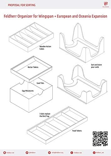 Feldherr Organizer kompatibel mit Flügelschlag und Erweiterungen Europa und Ozeanien