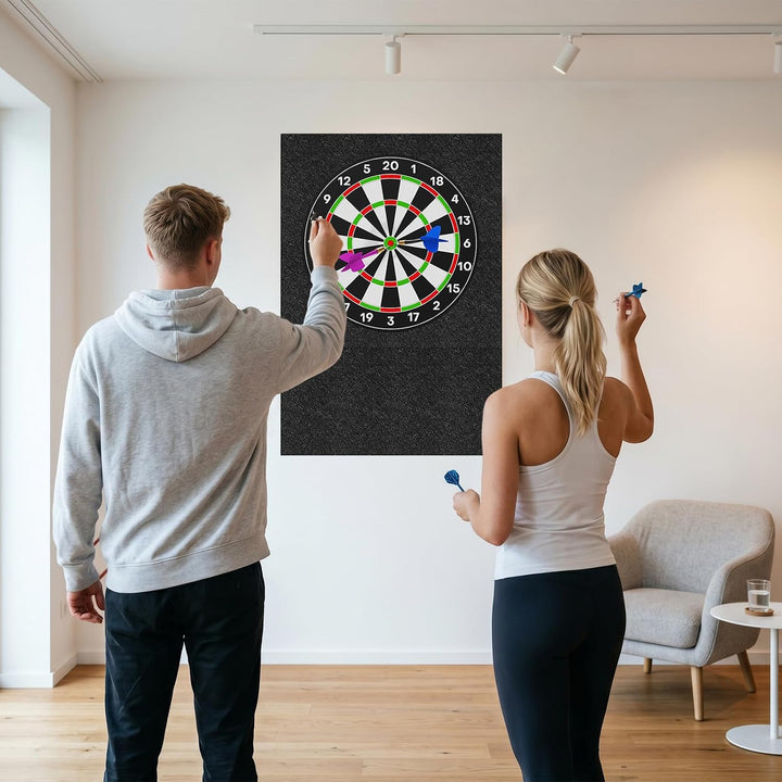 Dartboard Wandschutz, Filz Dartscheibe Wandschutz Selbstklebend, Wandumrandung für Dartboard, Filz-D