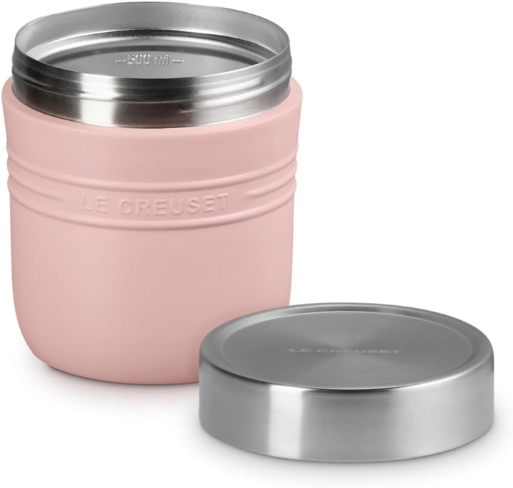Le Creuset Edelstahl Vakuum Isoliert Heiss Kalt Suppe Glas Lunch Jar 499.8 ml (500ml) Shell Pink Lei