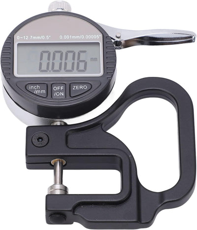 Tyenaza Digitales Dickenmessgerät, 0,001 mm/0,00005 "- 12,7 mm/0,5" Elektronisches Mikrometer-Dicken