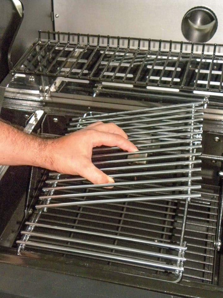 tepro Grillzubehör Hauptrost 28 x 39 cm für Rost-in-Rost-System - eckig, verstellbare Grillrosttiefe