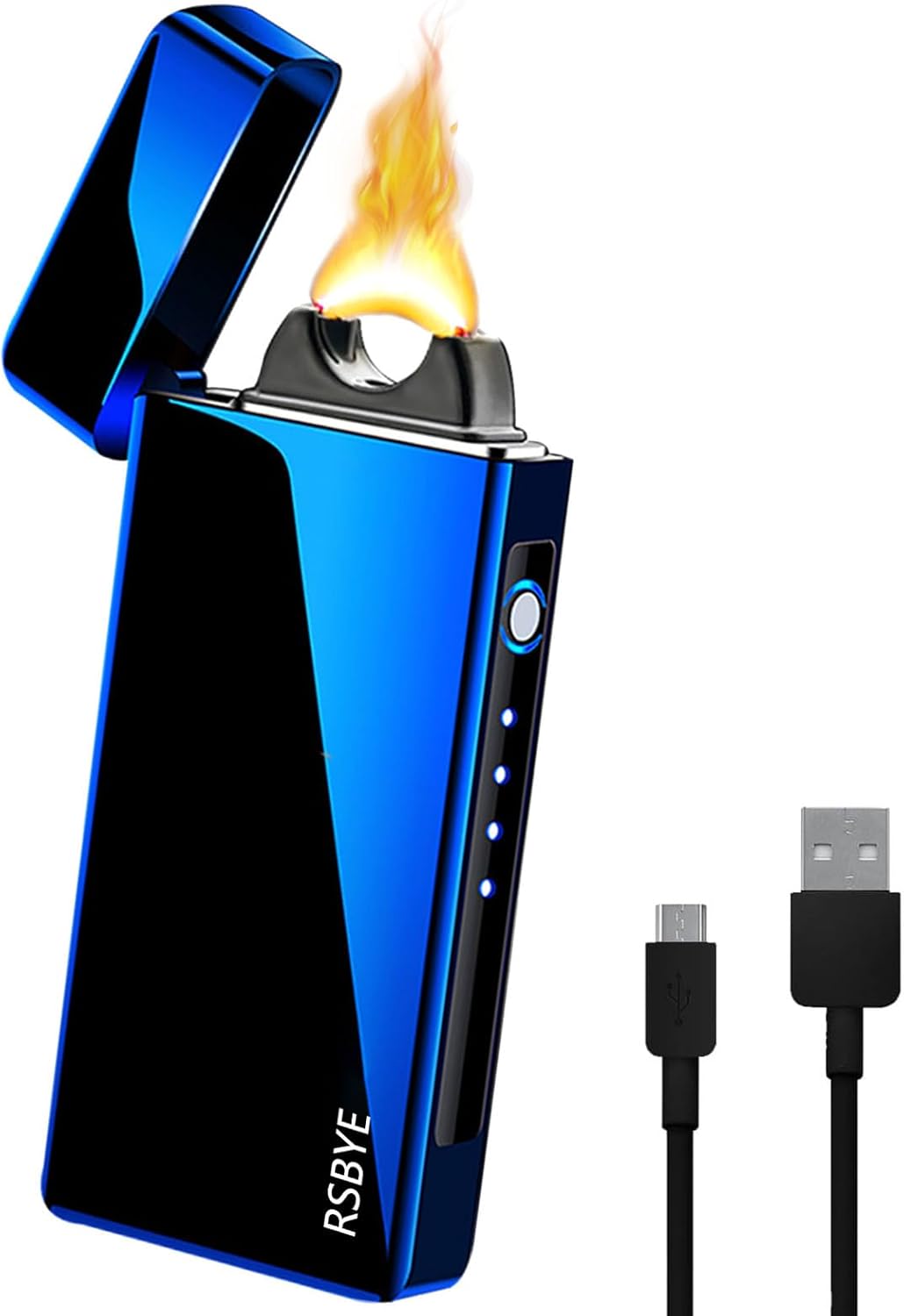 Feuerzeug Elektrisch, Lichtbogen Feuerzeug mit PVD-Beschichtung, USB Feuerzeug mit Verdicktem Lichtb