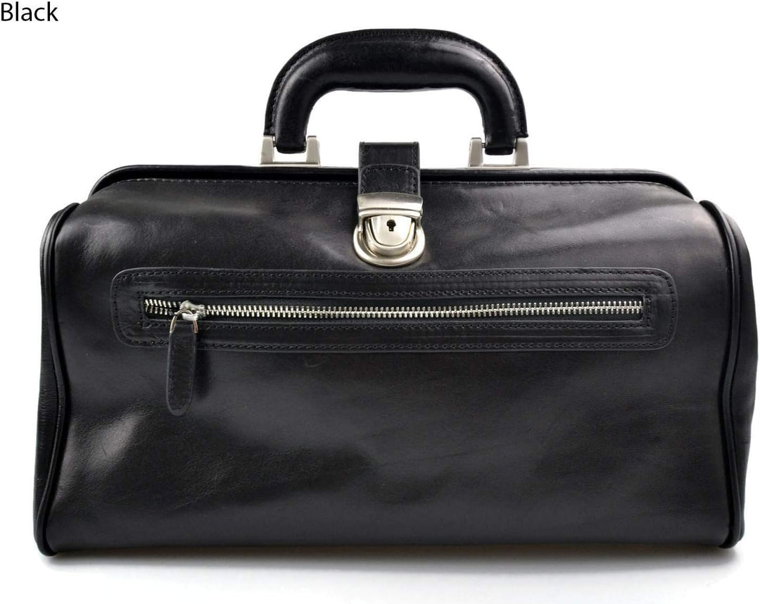 Leder doctor bag arzttasche leder umhängetasche briefträger aktentasche messenger schwarz ledertasch