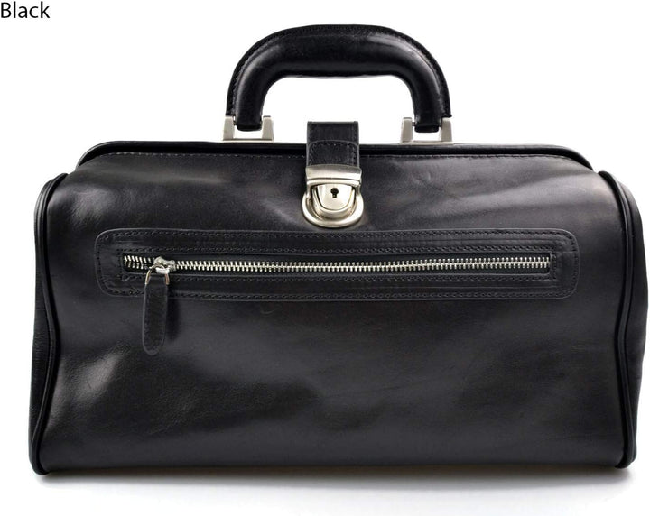 Leder doctor bag arzttasche leder umhängetasche briefträger aktentasche messenger schwarz ledertasch