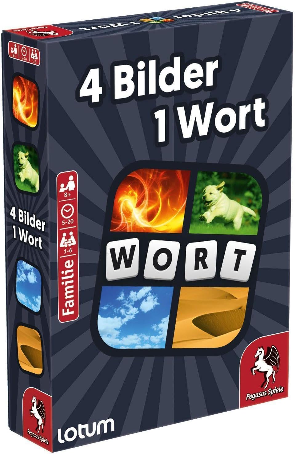 Pegasus Spiele 18323G - 4 Bilder 1 Wort - Das Kartenspiel
