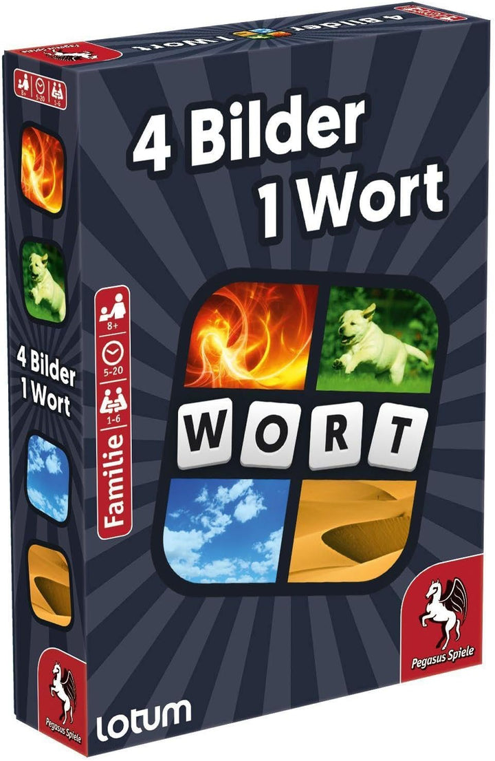 Pegasus Spiele 18323G - 4 Bilder 1 Wort - Das Kartenspiel