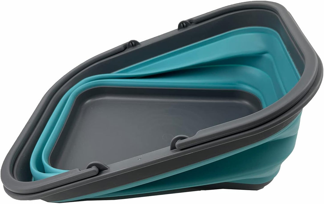 SAMMART 15L Zusammenklappbarer Korb mit Griff - Tragbarer Picknickkorb/Krater für den Aussenbereich
