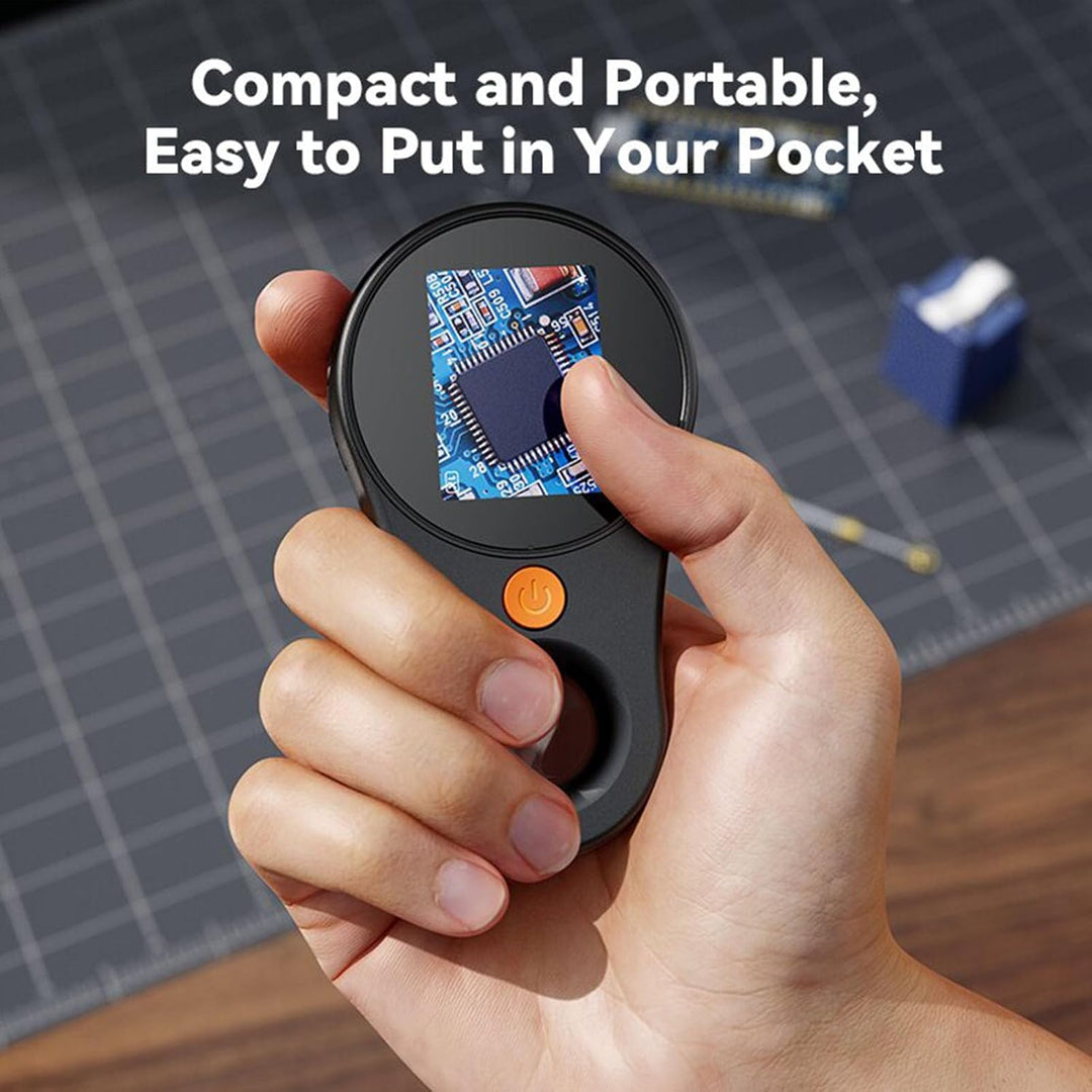 Handy Mikroskop, 500-fache Vergrösserung, 2 MP 1920 x 1080P HD Handheld Taschenmikroskop mit Bildsch