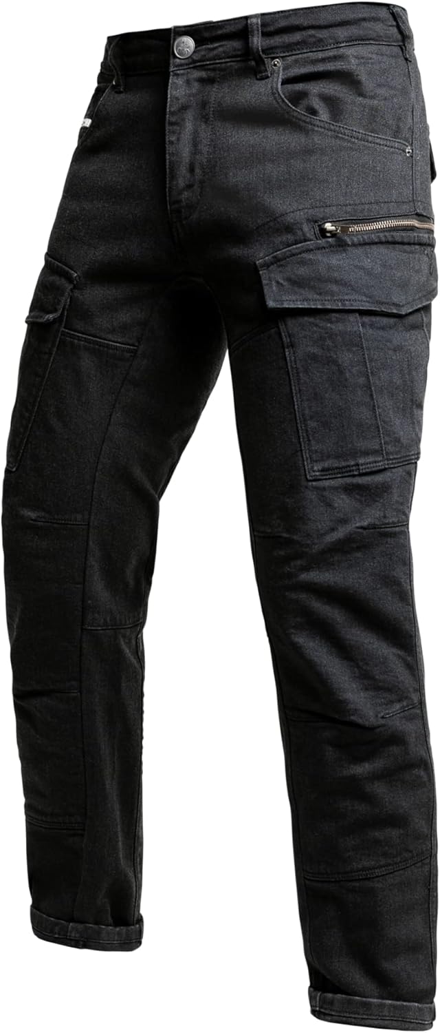John Doe Herren Defender Motorradhose (1er Pack) L30 Schwarz, L30 Schwarz