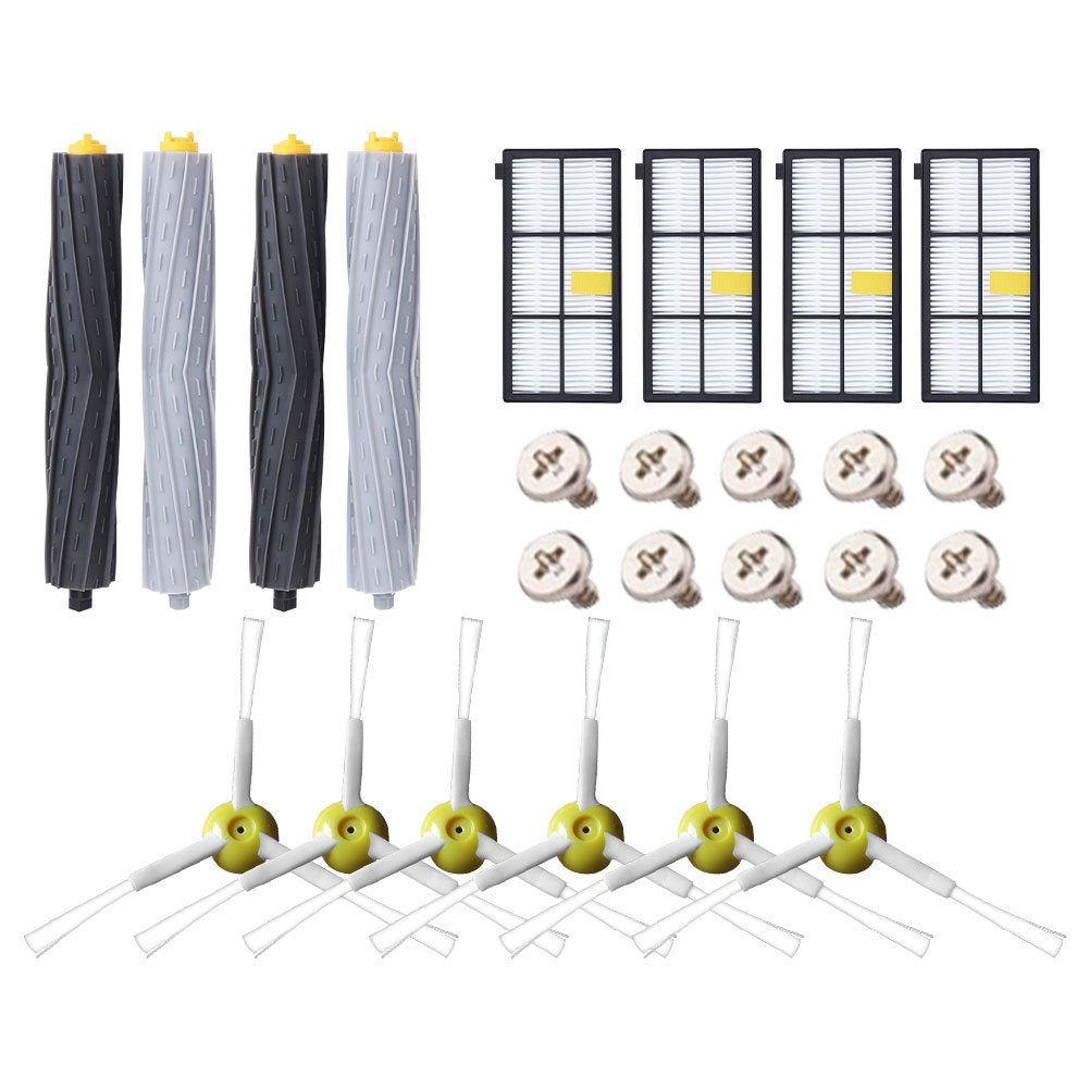 ABC life Roomba Ersatzkit Zubehör für iRobot Roomba Serie 800 805 850 860 865 866 870 871 880 886 89