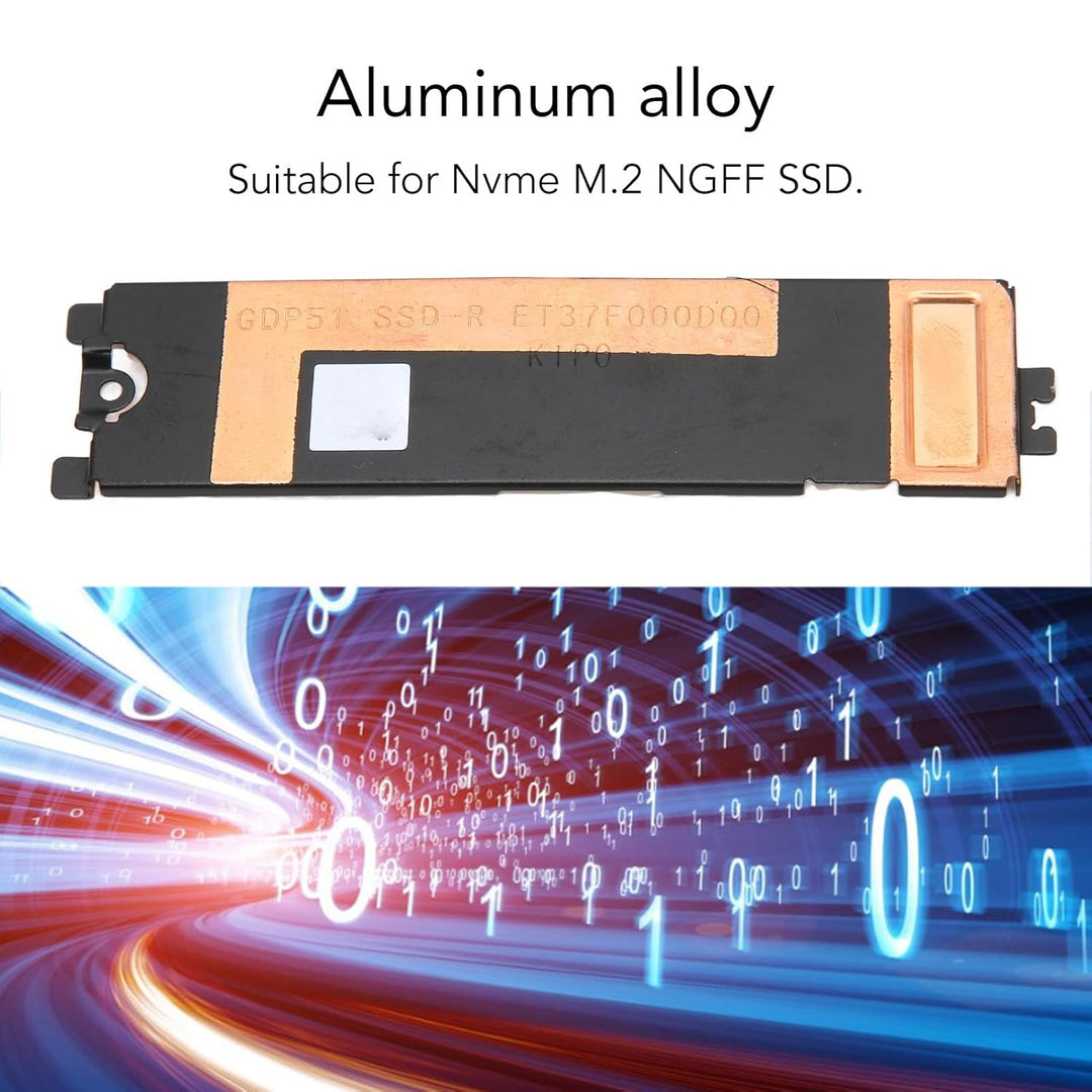 M.2 SSD Kühlkörperabdeckung, Solid State Laufwerkkühlung für XPS 15 9500 9510 9520 Precision5550 556