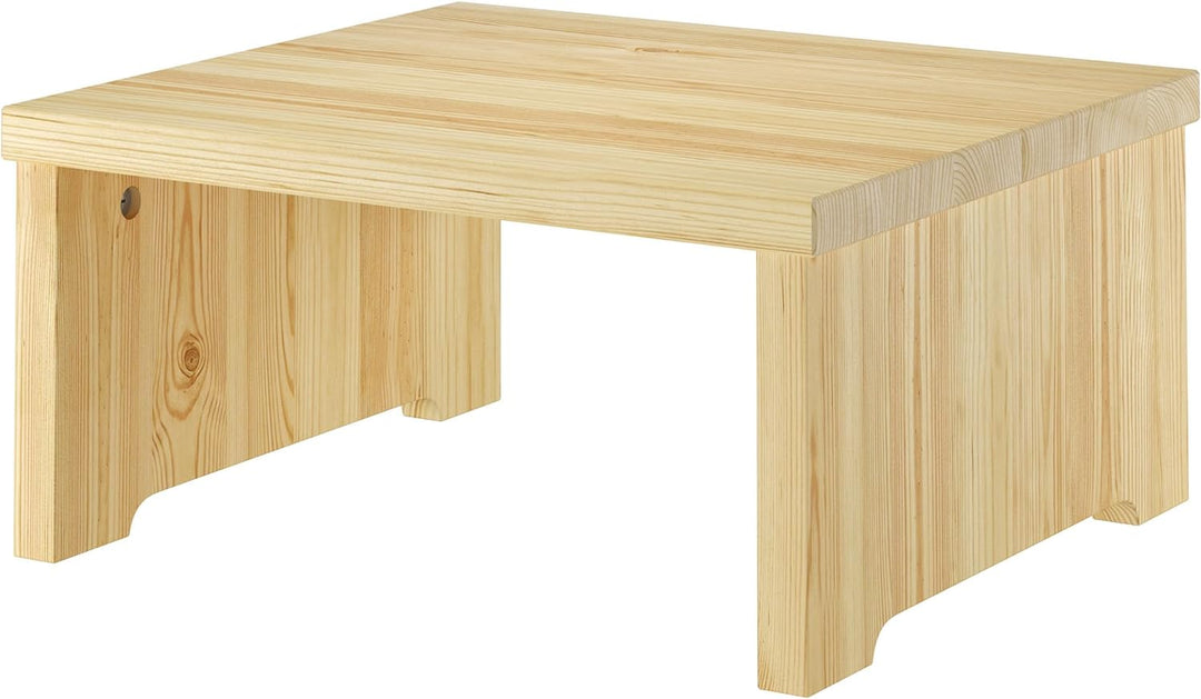 Erst-Holz Nachtkästchen niedriger Nachttisch ohne Schublade Kiefer massiv lackiert 90.20-K15