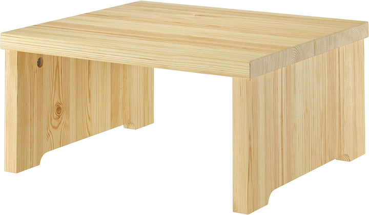 Erst-Holz Nachtkästchen niedriger Nachttisch ohne Schublade Kiefer massiv lackiert 90.20-K15