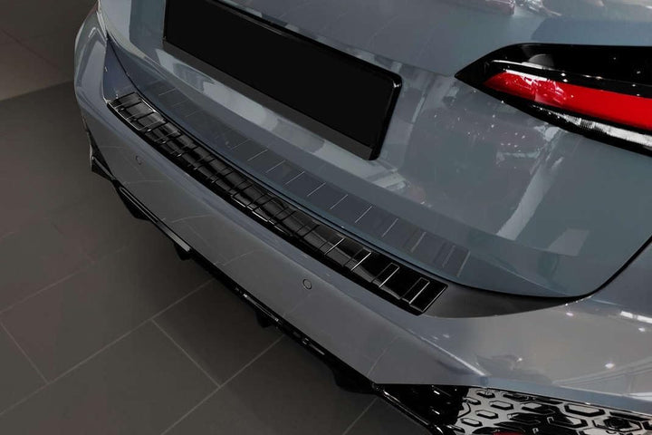 Avisa Spiegelschwarz Edelstahl Heckstossstangenschutz kompatibel mit BMW 2er U06 Active Tourer M-Pak