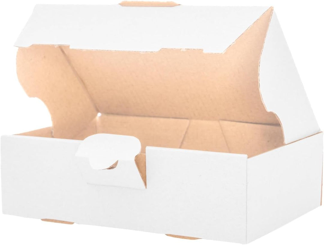 500 Maxibriefkartons Versandkartons Faltschachtel Faltkarton Maxibrief 160 x 110 x 50 mm, Weiss, MB-
