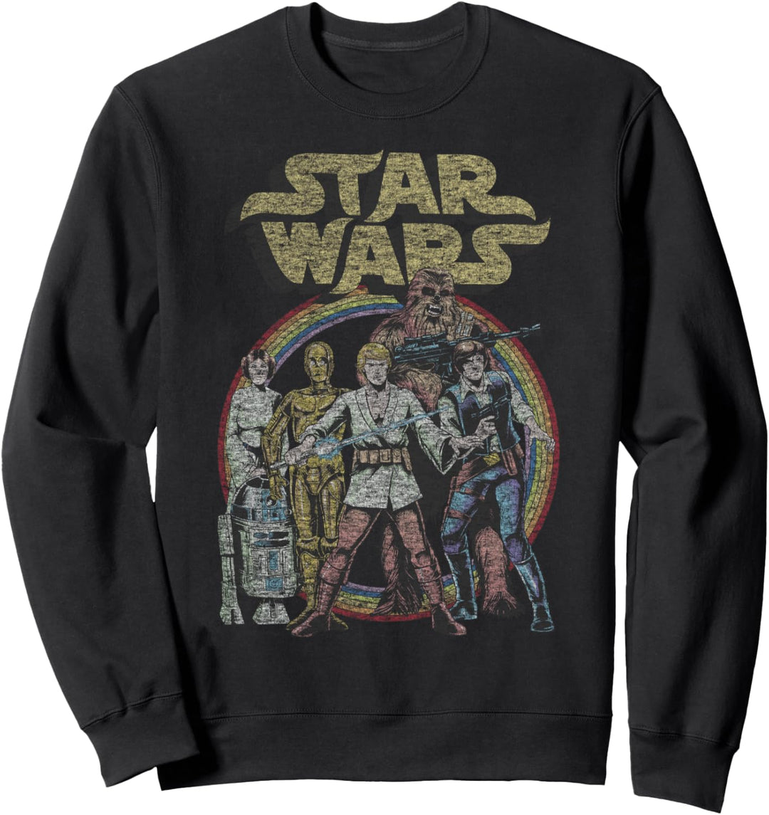 Star Wars Rainbow Retro Group Logo Sweatshirt