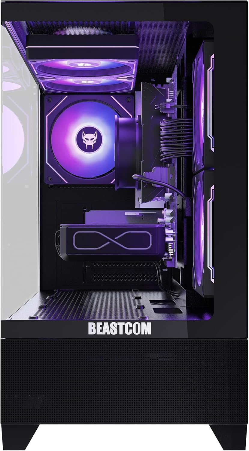 BEASTCOM Q5 | Pro Gaming, Gaming PC, AMD Ryzen 7 5700X 8X 4,60GHz 16 Threads, RTX 5060 Ti 8GB, 16GB