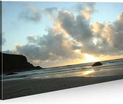 islandburner Bild Bilder auf Leinwand England 1p Cornwall XXL Poster Leinwandbild Wandbild Dekoartik