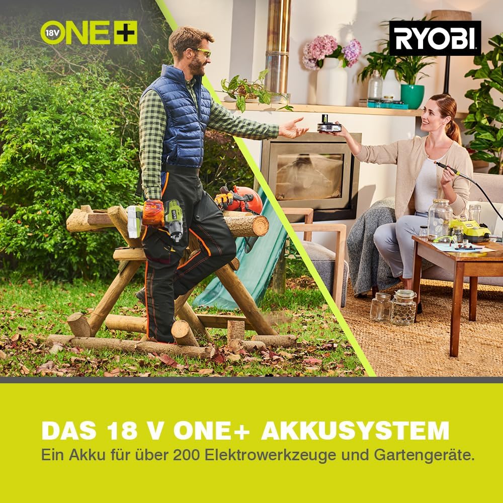 RYOBI 18 V ONE+ Akku-Schlagschrauber R18IW3-120S3 (max. Drehmoment 400 Nm, 1/2 Zoll Vierkant-Aufnahm
