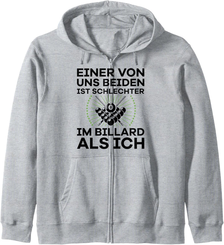Lustiges Billard-Spieler Geschenk Pool Sprüche Kapuzenjacke
