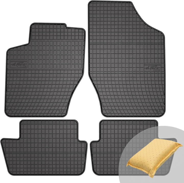 FROGUM EL Toro Gummimatten Ganzjähriges-Set von Autofussmatte Auto Fussmatten für Peugeot 307 2001-2