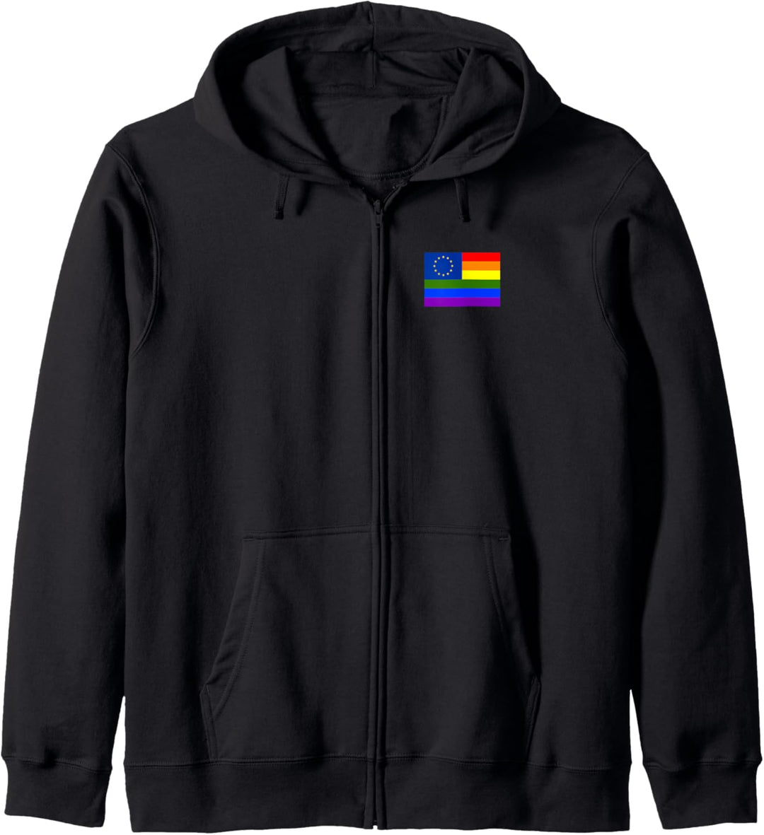 LGBT Regenbogen Fahne Europa Symbol Logo EU Sterne Gay Pride Kapuzenjacke