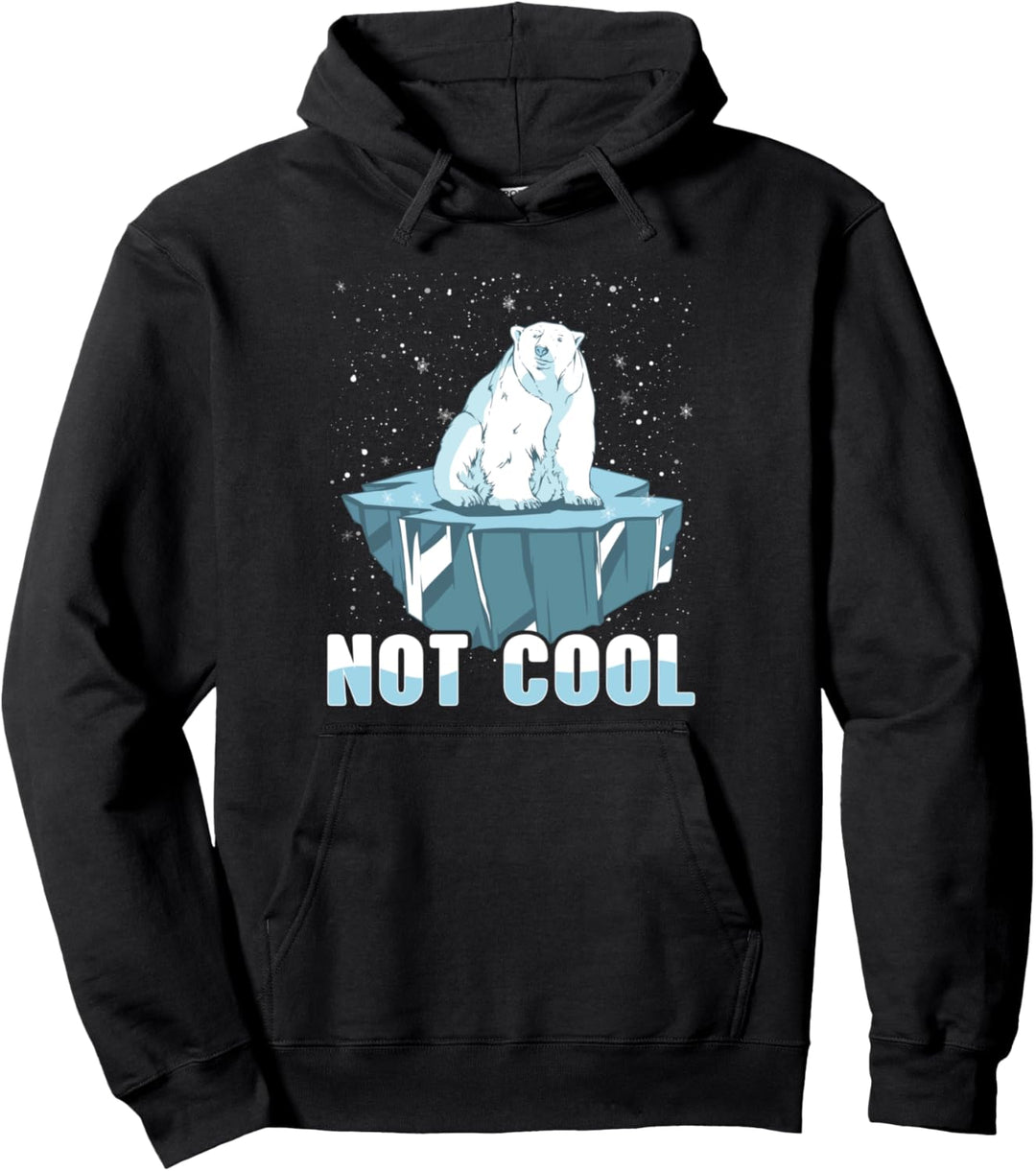 Eisbär nicht kühl Globale Erwärmung Klimawandel Idee Pullover Hoodie
