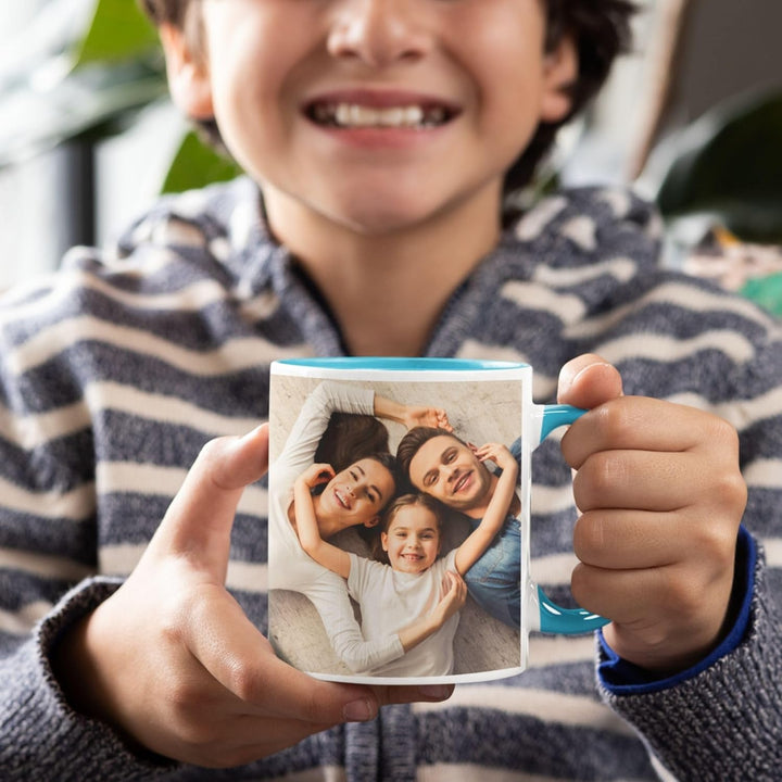 Individuelle Tasse mit Bild oder Text Ihrer Uploads, personalisierte Tasse, mikrowellen- und spülmas