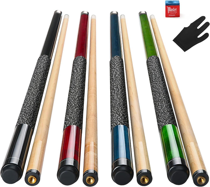 Pool Queue, 58 Zoll Billard Queue Kanadischer Ahornholz Pool Cue 13mm Spitzen für Professionelle Bil