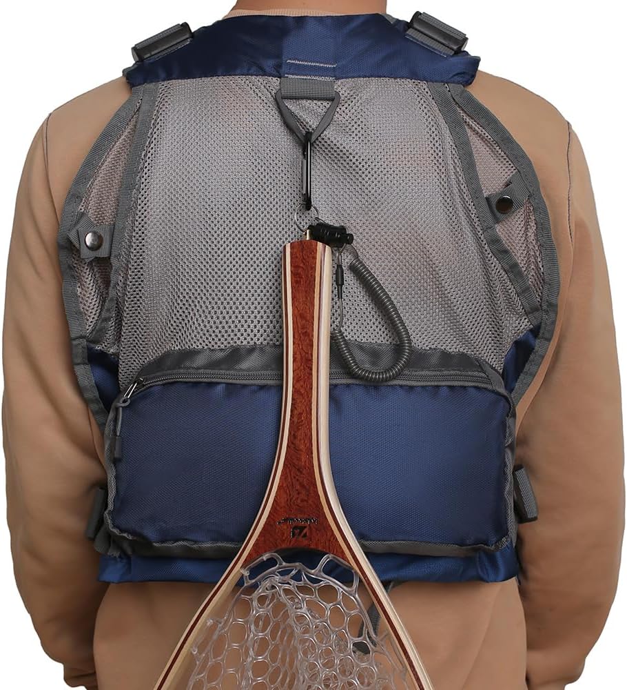 Kylebooker Fliegenfischen Weste Angelweste Einstellbare Grösse Maschen Multi-Taschen Jacke Einheitsg