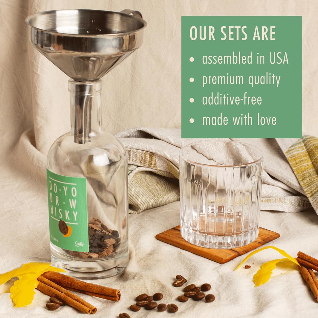 DIY Whisky Infusionsset von Craftly | Geschenkset | Tolles Geschenk für ihn, sie, Partner, Jahrestag