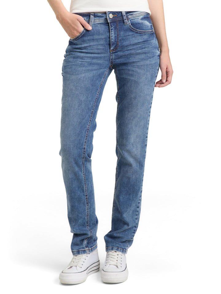TOM TAILOR Damen Alexa Straight Jeans 31W / 34L 10125 - Random Bleached Blue Denim, 31W / 34L 10125