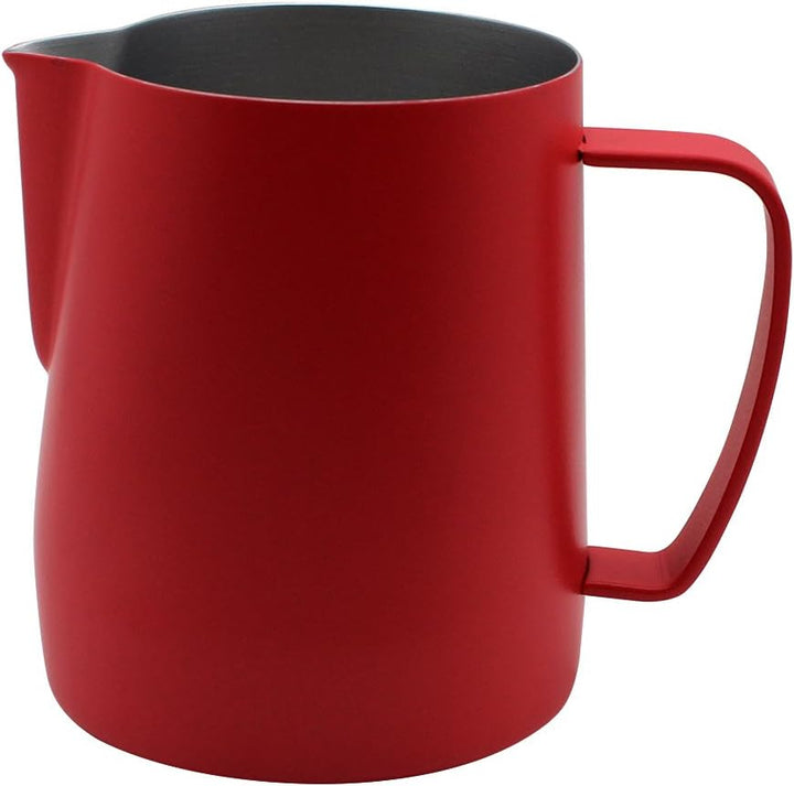 Edelstahl Pitcher Krug Milch Schaumbecher Geeignet Für Kaffee Latte Und Schäumende Milch 350ml Rot 3