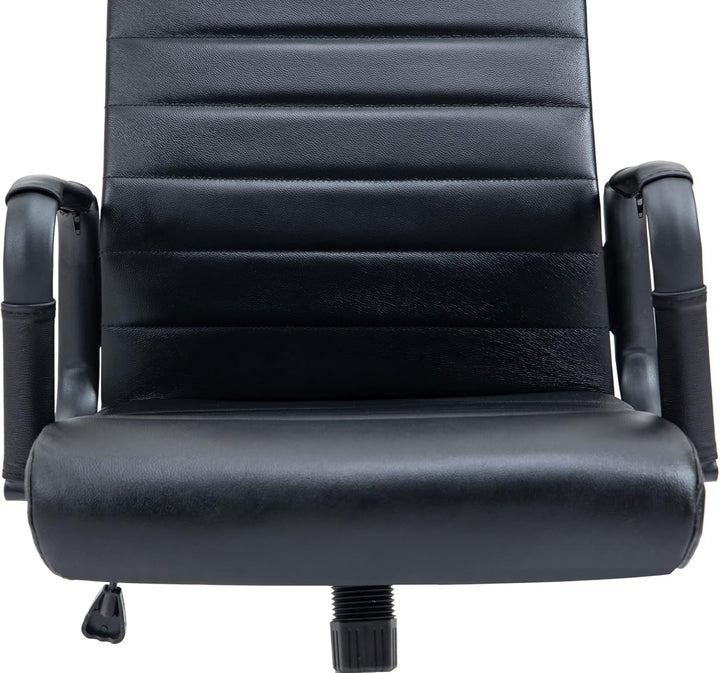 CLP Bürostuhl ergonomisch Kolumbus Echtleder, Schreibtischstuhl höhenverstellbar stufenlos, Drehstuh