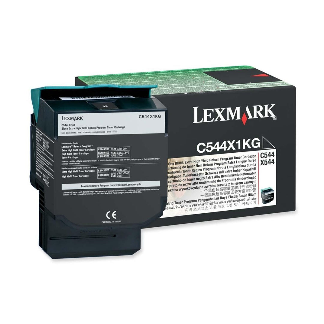 Lexmark C544X1KG - RET. PROGR. Toner CARTR. Black - C544, X544 Rückgabe-Tonerkassette Schwarz (ca. 6