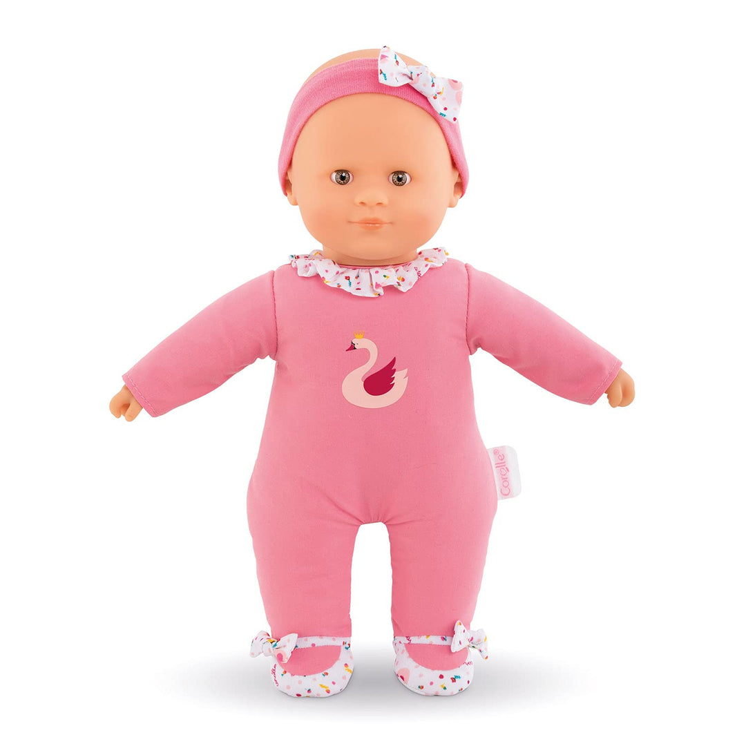 Corolle 9000100260 - Mon Doudou Corolle / Sweetheart Schwan / Französische Puppe mit Charme und Vani