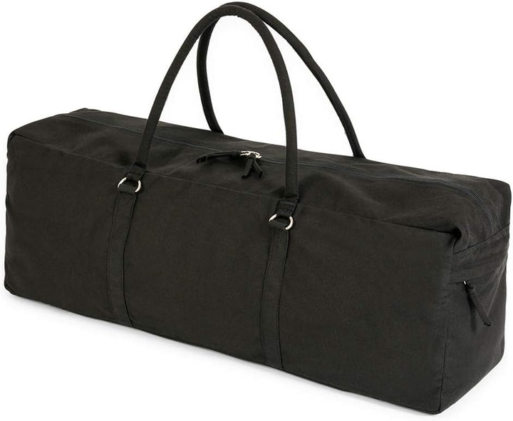 Yoga Studio YS/KitBag/SolidColours/Black Yoga Kit, 71 x 23 x 18 cm, Baumwolle Yogamatte Tasche mit A