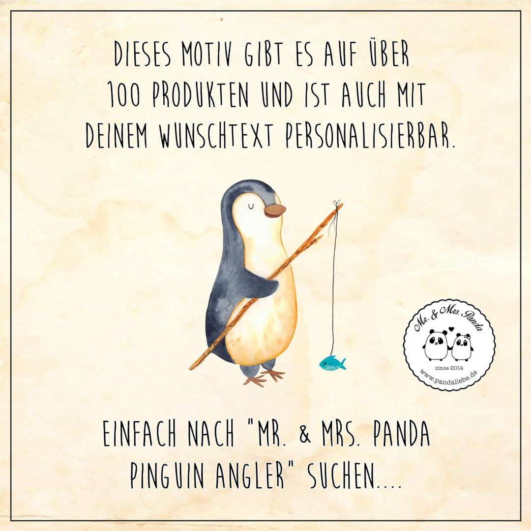 Mr. & Mrs. Panda Pott Pinguin Angler - Geschenk, Pinguine, Henkelbecher, Motiviert, Geschenkidee, Ki