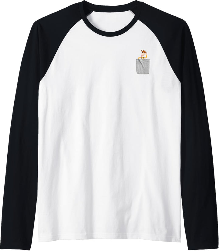 Disney Pixar Toy Story Woody Faux Pocket Raglan