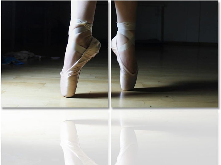 Feeby. Wandbilder - 2 Teile - 180x90 cm - quadratische Form Bilder Kunstdrucke Deko Panel BALLETT, B