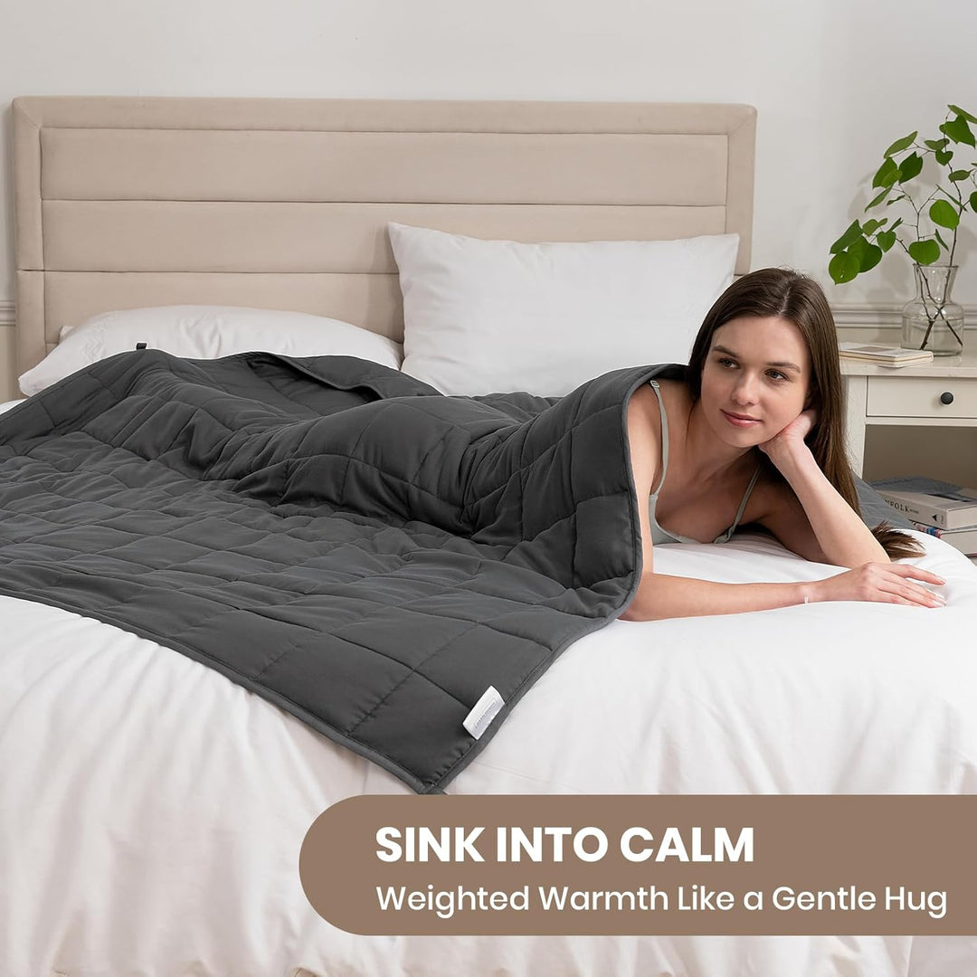Good Nite Gewichtsdecke Erwachsene Graue Entspannungsdecke Zum Und Zur Entspannung Weighted Blanket