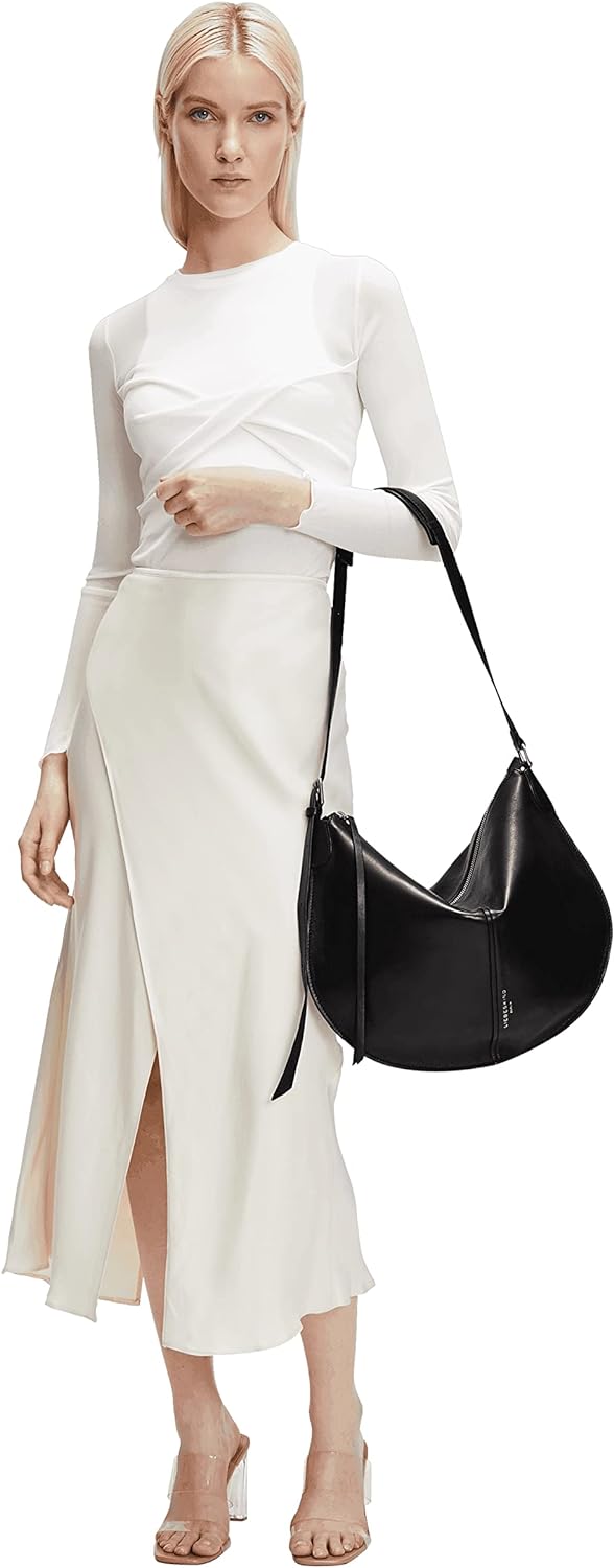 Liebeskind Berlin NAOMI NATURAL SHEEP HOBO Schultertasche, Medium (HxBxT 34.5cm x 43cm x 0.5cm)