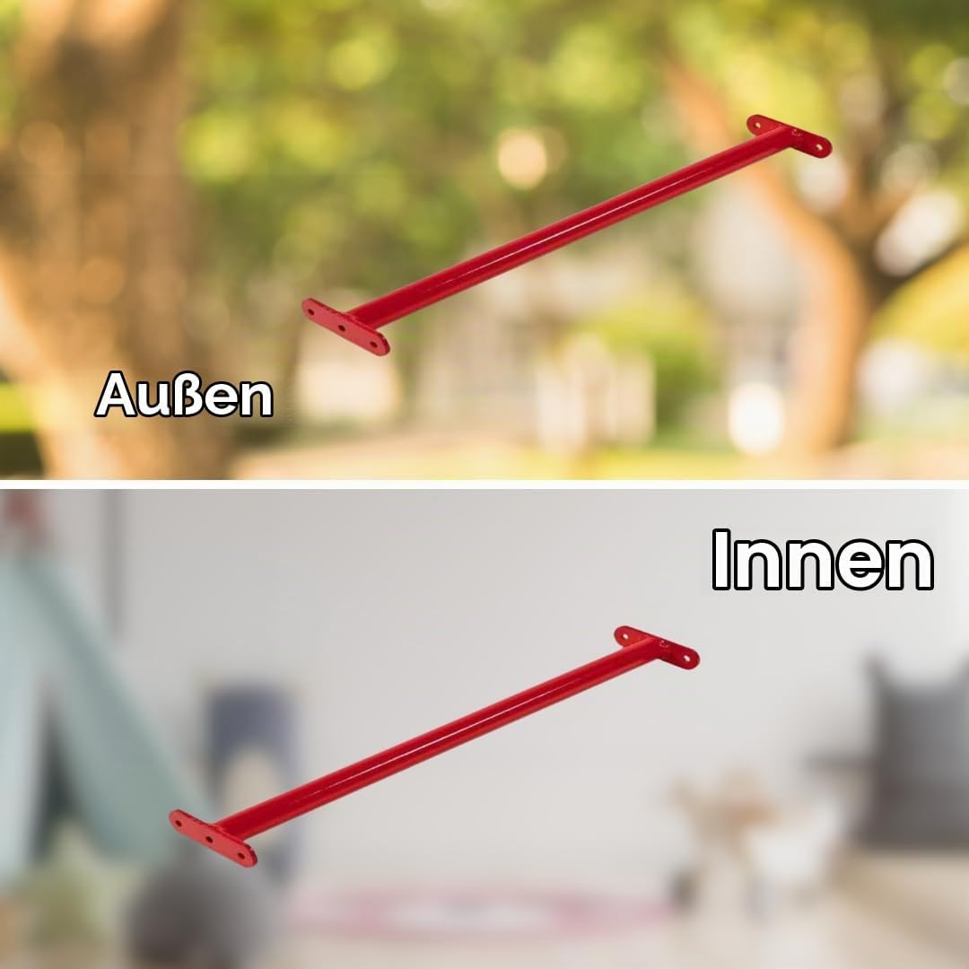 h2i Turnstange für Kinder | Reckstange aus Edelstahl | für Garten &amp; Kinderzimmer | Klimmzugstange Ou
