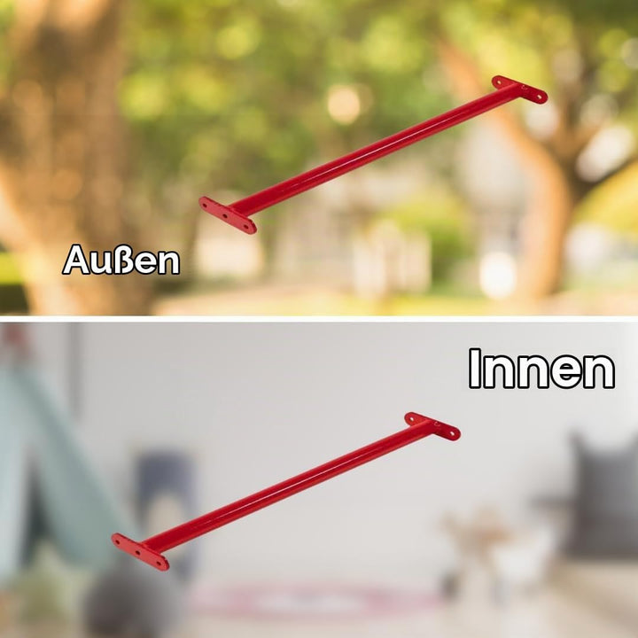h2i Turnstange für Kinder | Reckstange aus Edelstahl | für Garten &amp; Kinderzimmer | Klimmzugstange Ou