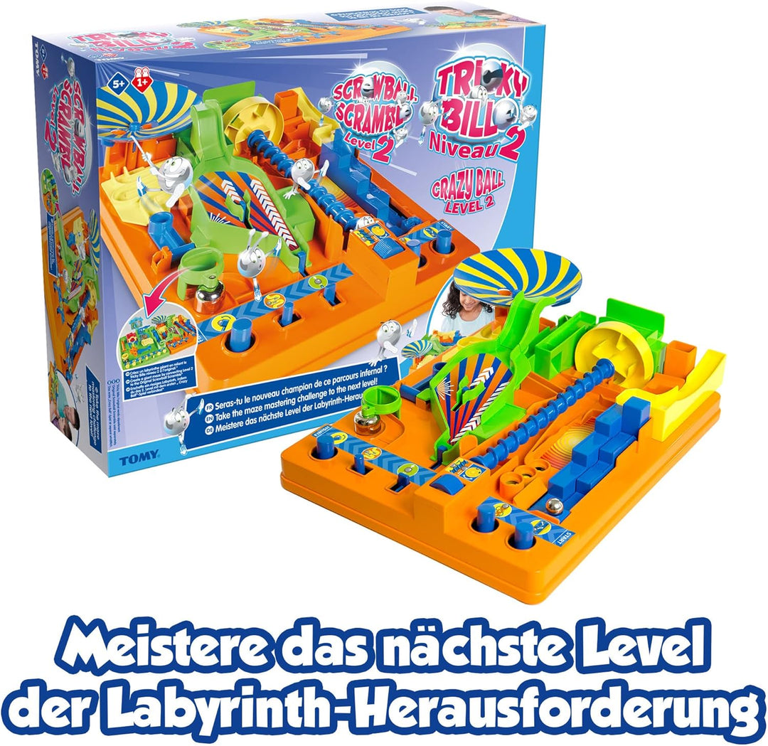 "Crazy Ball 2", das hochwertige Aktions- und Geschicklichkeitsspiel von TOMY zur Förderung der Motor