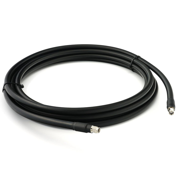 12m RP-SMA Stecker auf RP-SMA Stecker Koaxialkabel – 12 Meter 8D-FB Ultra-Verlustarmes Ø11.1mm Verlä
