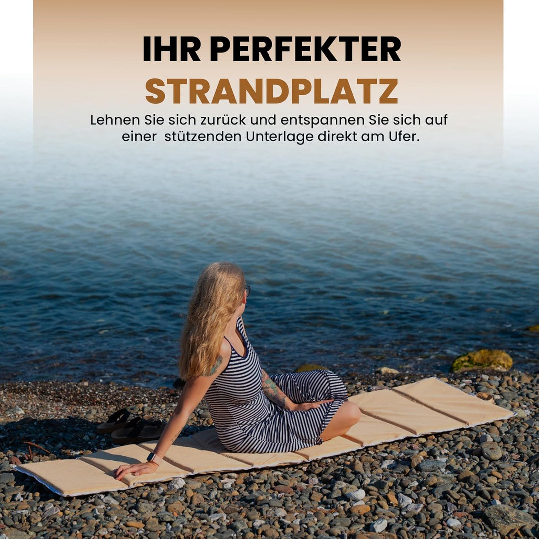 StarK 4in1 Strandmatte Wasserhängematte für Pool und Strand - Faltbare Camping Isomatte 190cmx60cm -