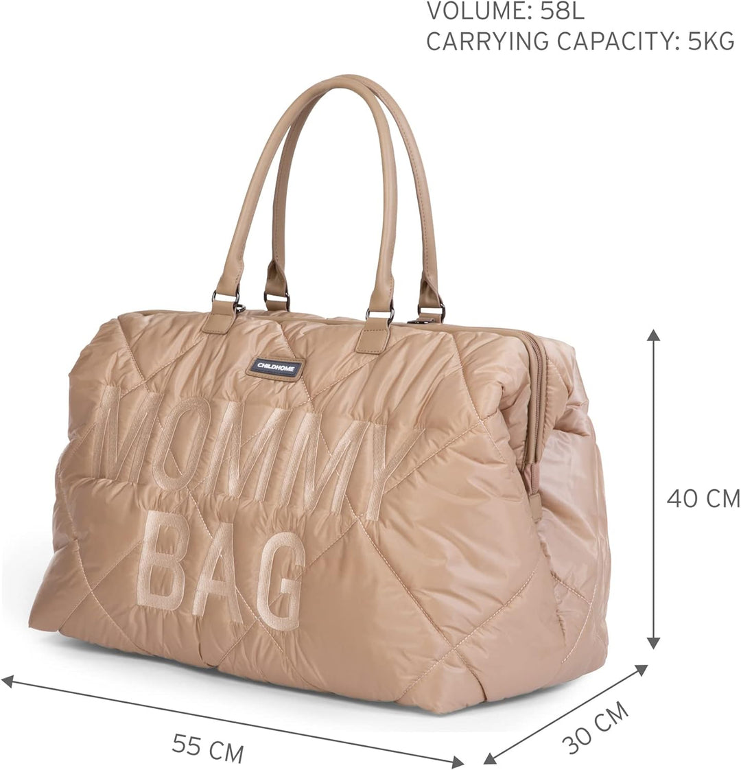 CHILDHOME Mommy Bag, Wickeltasche, Mutterschaft, Reisetasche, grosse Kapazität, Wickelunterlage, ver