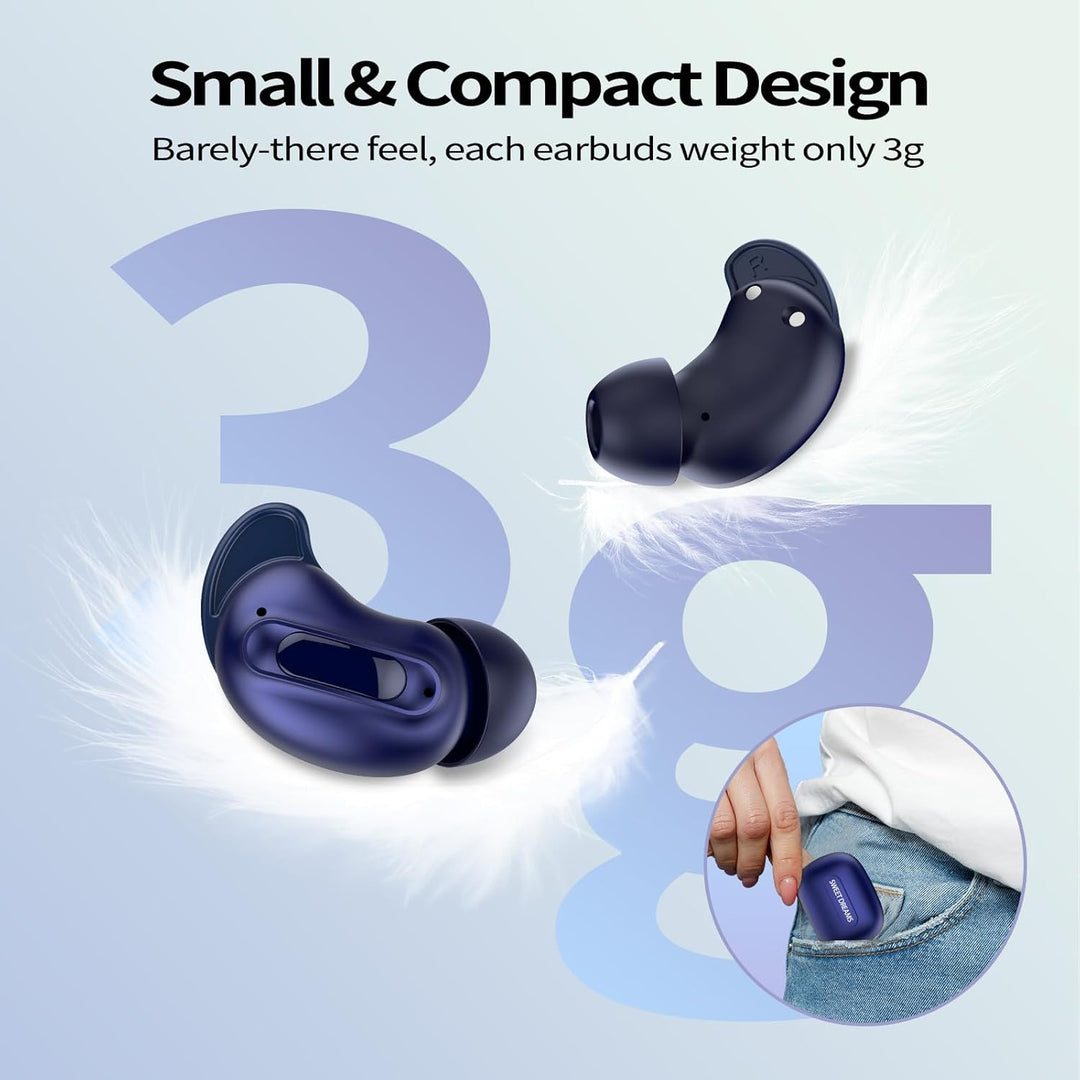 Bluetooth Kopfhörer, Schlafkopfhörer, In-Ear Kopfhörer Kabellos Bluetooth 5.4, Hi-Fi Sound mit ANC+E