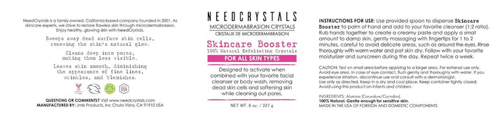 NeedCrystals Mikrodermabrasion Kristalle, Gesicht Peeling. Natürliches gesichtspeeling für stumpfe o